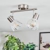 Saire Plafoniera, Faretto da soffitto Cromo, Nichel opaco, 2-Luci