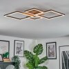 Brina Plafoniera LED Marrone, 1-Luce