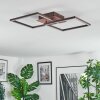 Brina Plafoniera LED Marrone, 1-Luce
