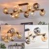 Koyoto Plafoniera, Lampada a sfera Oro, Nero, 10-Luci