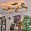 Koyoto Plafoniera, Lampada a sfera Oro, Nero, 10-Luci