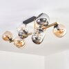 Koyoto Plafoniera, Lampada a sfera Oro, Nero, 10-Luci