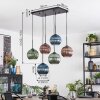 Koyoto Lampadario a sospensione, Lampada a sfera, Lampada a sospensione Blu, Verde, Ramato, 6-Luci