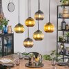 Koyoto Lampadario a sospensione, Lampada a sfera, Lampada a sospensione Blu, Oro, Verde, 6-Luci