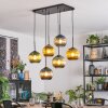 Koyoto Lampadario a sospensione, Lampada a sfera, Lampada a sospensione Blu, Oro, Verde, 6-Luci