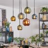 Ripoll Lampadario a sospensione, Lampada a sfera, Lampada a sospensione Blu, Oro, Verde, Ramato, 6-Luci