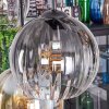 Koyoto Lampadario a sospensione, Lampada a sfera, Lampada a sospensione Ambrato, Chiaro, Grigio fumo, 6-Luci