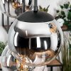 Gastor Lampadario a sospensione, Lampada a sfera, Lampada a sospensione Ambrato, Cromo, Chiaro, Grigio fumo, 6-Luci