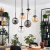 Gastor Lampadario a sospensione, Lampada a sfera, Lampada a sospensione Ambrato, Chiaro, Grigio fumo, 6-Luci