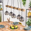 Koyoto Lampadario a sospensione, Lampada a sfera, Lampada a sospensione Écru, Nero, 5-Luci