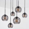 Koyoto Lampadario a sospensione, Lampada a sfera, Lampada a sospensione Grigio fumo, 6-Luci