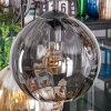 Koyoto Lampadario a sospensione, Lampada a sfera, Lampada a sospensione Ambrato, Grigio fumo, 6-Luci