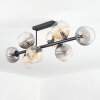 Koyoto Plafoniera, Lampada a sfera Ambrato, Chiaro, Grigio fumo, 8-Luci