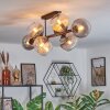 Koyoto Plafoniera, Lampada a sfera Ambrato, Chiaro, Grigio fumo, 8-Luci