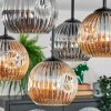Ripoll Plafoniera, Lampada a sfera Ambrato, Grigio fumo, 5-Luci