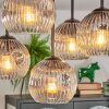 Ripoll Plafoniera, Lampada a sfera Chiaro, Grigio fumo, 5-Luci