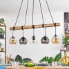 Koyoto Lampadario a sospensione, Lampada a sfera, Lampada a sospensione Écru, Nero, 5-Luci