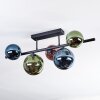 Chehalis Plafoniera, Lampada a sfera Blu, Verde, Ramato, 5-Luci