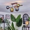 Chehalis Plafoniera, Lampada a sfera Blu, Verde, Ramato, 5-Luci