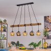 Ripoll Lampadario a sospensione, Lampada a sfera, Lampada a sospensione Écru, Nero, 5-Luci