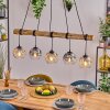Ripoll Lampadario a sospensione, Lampada a sfera, Lampada a sospensione Écru, Nero, 5-Luci