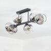 Koyoto Plafoniera, Lampada a sfera Chiaro, Grigio fumo, 6-Luci