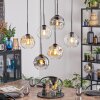 Ripoll Lampadario a sospensione, Lampada a sfera, Lampada a sospensione Ambrato, Chiaro, Grigio fumo, 6-Luci