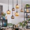 Ripoll Lampadario a sospensione, Lampada a sfera, Lampada a sospensione Ambrato, Grigio fumo, 6-Luci