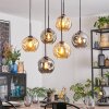 Ripoll Lampadario a sospensione, Lampada a sfera, Lampada a sospensione Ambrato, Grigio fumo, 6-Luci