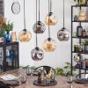 Ripoll Lampadario a sospensione, Lampada a sfera, Lampada a sospensione Ambrato, Grigio fumo, 6-Luci