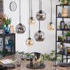 Ripoll Lampadario a sospensione, Lampada a sfera, Lampada a sospensione Ambrato, Grigio fumo, 6-Luci