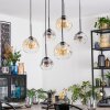 Ripoll Lampadario a sospensione, Lampada a sfera, Lampada a sospensione Ambrato, Chiaro, Grigio fumo, 6-Luci