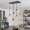 Ripoll Lampadario a sospensione, Lampada a sfera, Lampada a sospensione Ambrato, Chiaro, Grigio fumo, 6-Luci