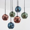 Ripoll Lampadario a sospensione, Lampada a sfera, Lampada a sospensione Blu, Verde, Ramato, 6-Luci