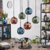 Ripoll Lampadario a sospensione, Lampada a sfera, Lampada a sospensione Blu, Verde, Ramato, 6-Luci