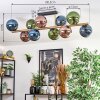 Gastor Plafoniera, Lampada a sfera Oro, Nero, 10-Luci