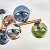 Gastor Plafoniera, Lampada a sfera Oro, Nero, 10-Luci
