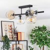 Koyoto Plafoniera, Lampada a sfera Nero, 5-Luci