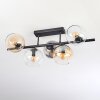 Koyoto Plafoniera, Lampada a sfera Nero, 5-Luci