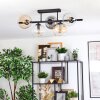 Koyoto Plafoniera, Lampada a sfera Nero, 5-Luci