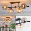 Koyoto Plafoniera, Lampada a sfera Nero, 5-Luci
