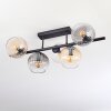 Koyoto Plafoniera, Lampada a sfera Nero, 5-Luci