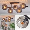 Koyoto Plafoniera, Lampada a sfera Nero, 5-Luci