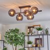 Koyoto Plafoniera, Lampada a sfera Nero, 5-Luci
