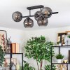 Koyoto Plafoniera, Lampada a sfera Nero, 5-Luci