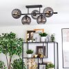 Koyoto Plafoniera, Lampada a sfera Nero, 5-Luci