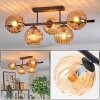 Koyoto Plafoniera, Lampada a sfera Nero, 5-Luci
