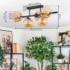 Koyoto Plafoniera, Lampada a sfera Nero, 5-Luci