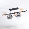 Chehalis Plafoniera, Lampada a sfera Nero, 5-Luci