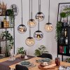 Gastor Lampadario a sospensione, Lampada a sfera, Lampada a sospensione Nero, 6-Luci